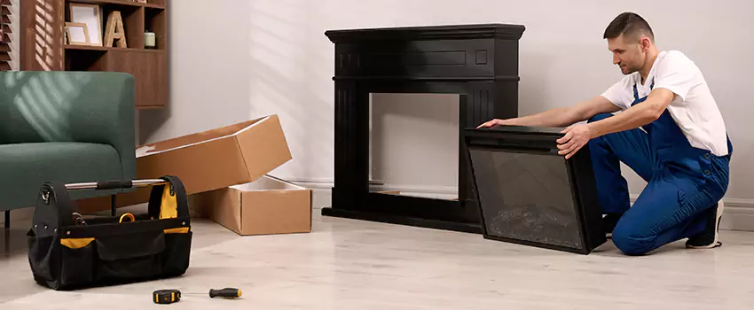 Old Rusted Metal Fireplace Repair And Replacement in Homewood, AL
